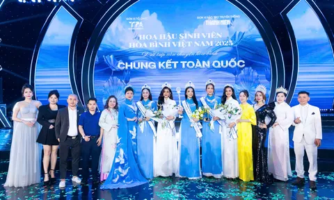 PHÓ BAN TỔ CHỨC CHÂU BĂNG KỲ CHÚC MỪNG TÂN HOA HẬU SINH VIÊN HÒA BÌNH VIỆT NAM 2025